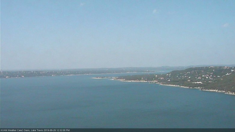 Lake Travis webcam, August 26, 2019 11:35 AM CT