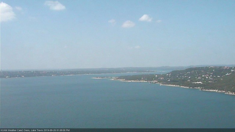 Lake Travis webcam, August 26, 2019 12:10 PM CT