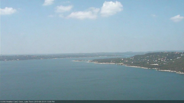 Lake Travis webcam, August 26, 2019 12:15 PM CT