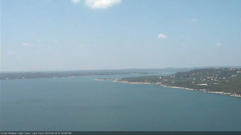 Lake Travis webcam, August 26, 2019 12:35 PM CT