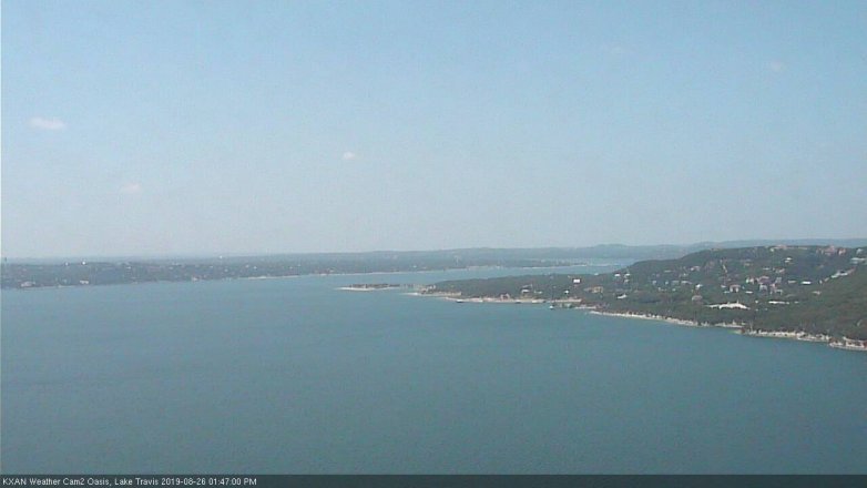 Lake Travis webcam, August 26, 2019 12:50 PM CT