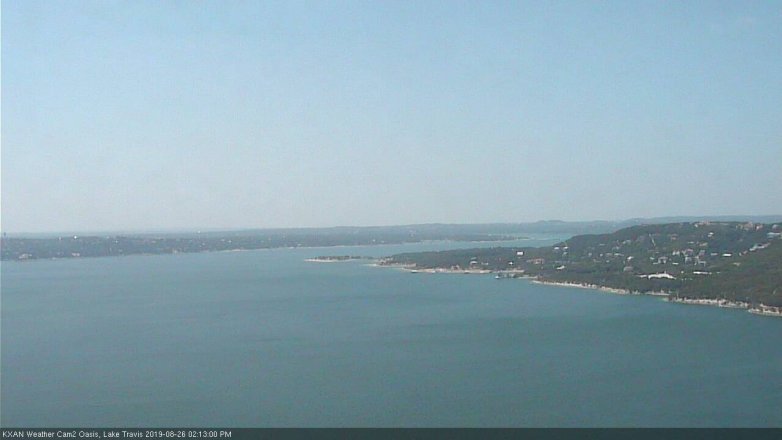 Lake Travis webcam, August 26, 2019 1:15 PM CT