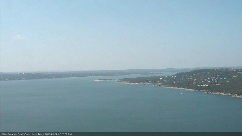 Lake Travis webcam, August 26, 2019 1:25 PM CT