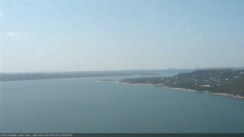 Lake Travis webcam, August 26, 2019 1:50 PM CT