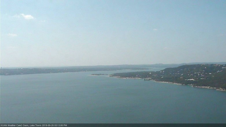Lake Travis webcam, August 26, 2019 2:15 PM CT