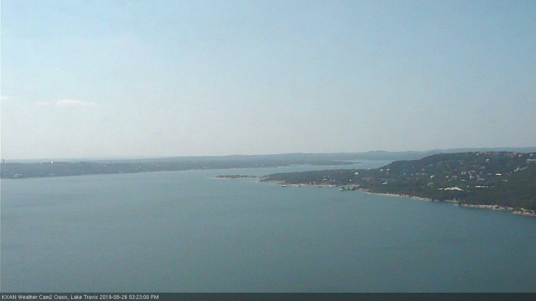 Lake Travis webcam, August 26, 2019 2:25 PM CT
