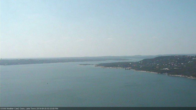 Lake Travis webcam, August 26, 2019 2:35 PM CT