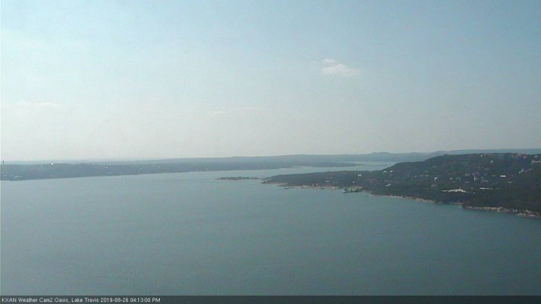 Lake Travis webcam, August 26, 2019 3:15 PM CT