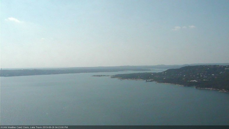Lake Travis webcam, August 26, 2019 3:25 PM CT