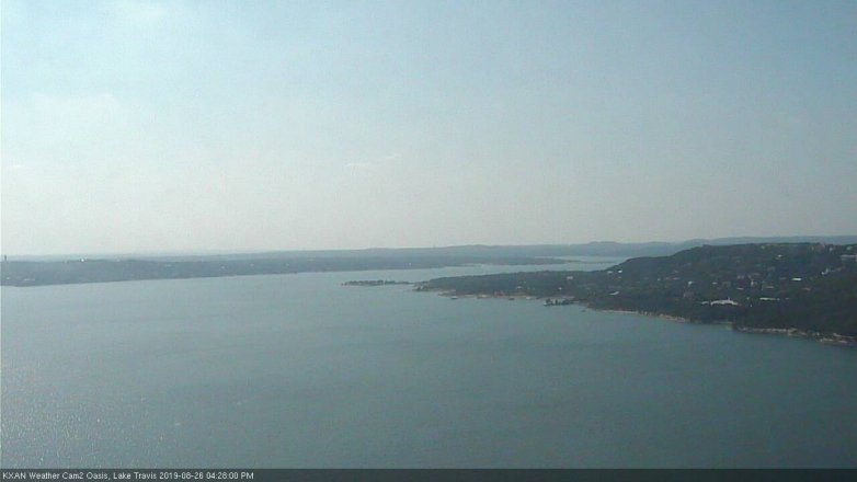 Lake Travis webcam, August 26, 2019 3:30 PM CT