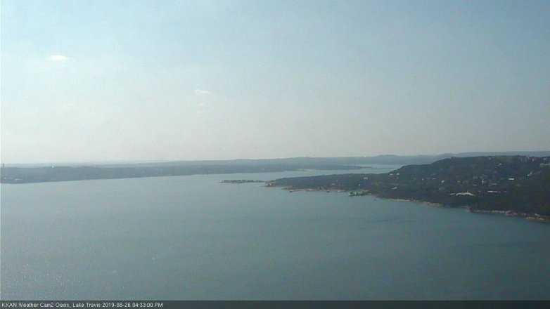 Lake Travis webcam, August 26, 2019 3:35 PM CT