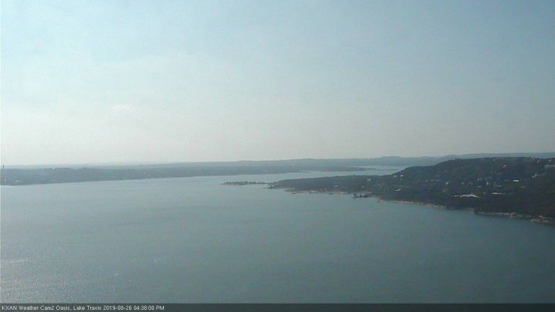 Lake Travis webcam, August 26, 2019 3:40 PM CT