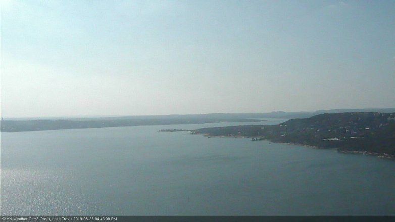 Lake Travis webcam, August 26, 2019 3:45 PM CT