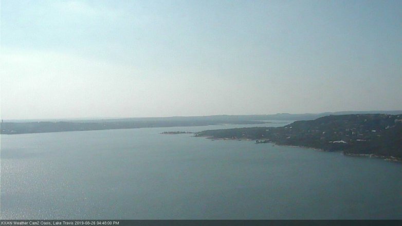 Lake Travis webcam, August 26, 2019 3:50 PM CT