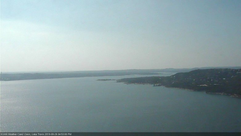 Lake Travis webcam, August 26, 2019 3:55 PM CT