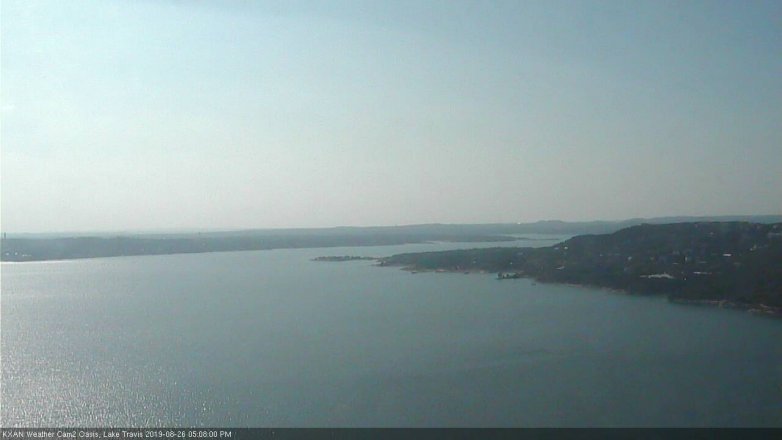 Lake Travis webcam, August 26, 2019 4:10 PM CT