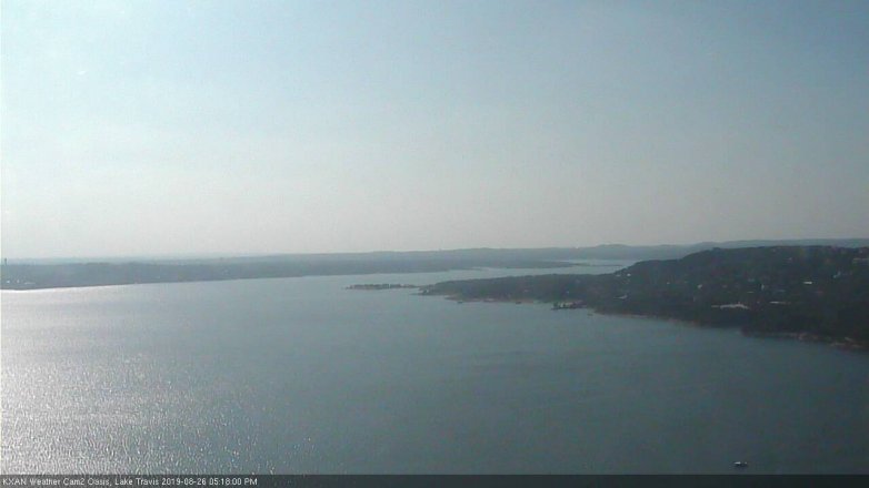 Lake Travis webcam, August 26, 2019 4:20 PM CT