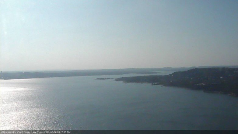 Lake Travis webcam, August 26, 2019 4:30 PM CT