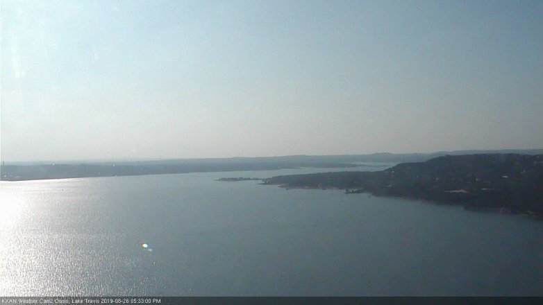 Lake Travis webcam, August 26, 2019 4:35 PM CT