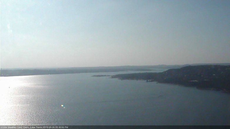 Lake Travis webcam, August 26, 2019 4:40 PM CT