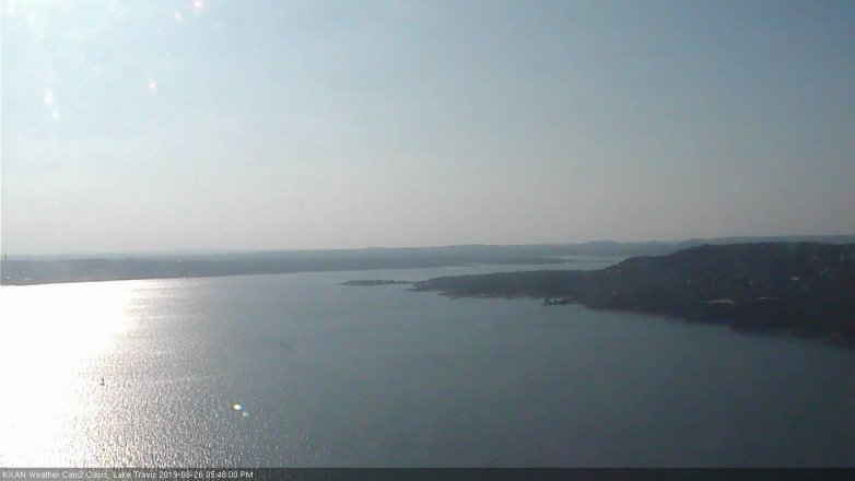 Lake Travis webcam, August 26, 2019 4:50 PM CT