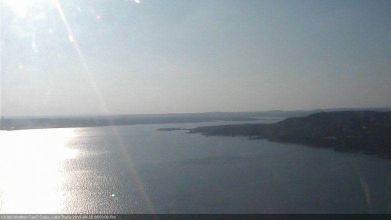Lake Travis webcam, August 26, 2019 5:05 PM CT