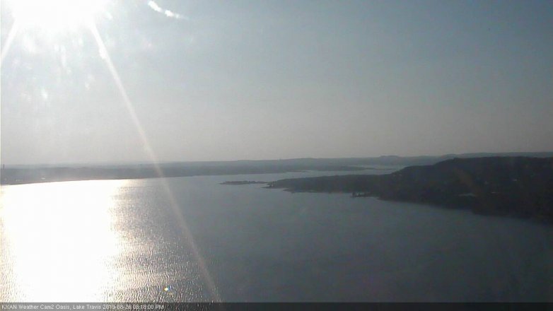 Lake Travis webcam, August 26, 2019 5:20 PM CT