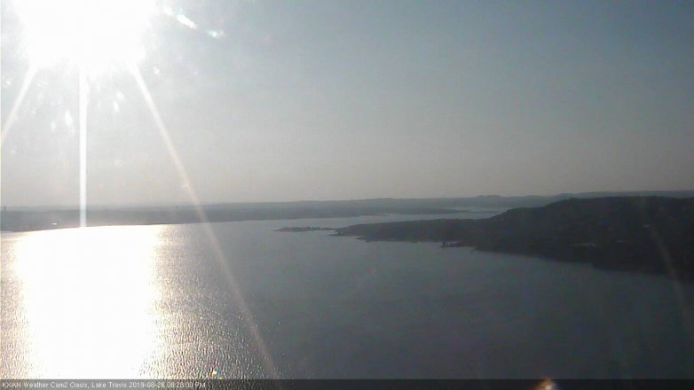 Lake Travis webcam, August 26, 2019 5:30 PM CT
