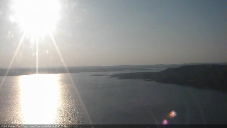 Lake Travis webcam, August 26, 2019 5:50 PM CT
