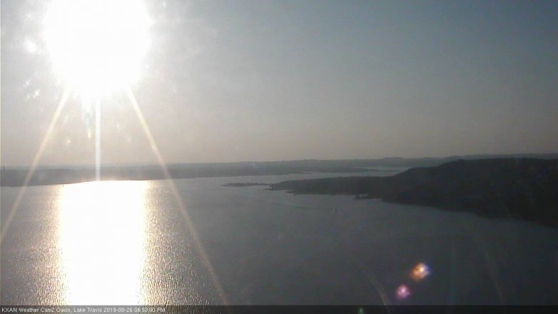 Lake Travis webcam, August 26, 2019 5:55 PM CT