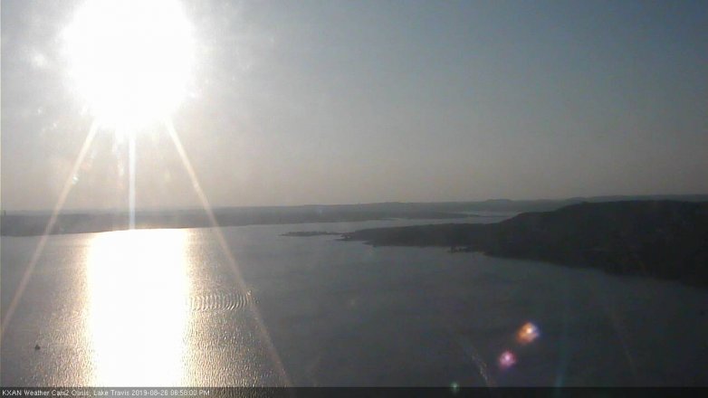 Lake Travis webcam, August 26, 2019 6:00 PM CT
