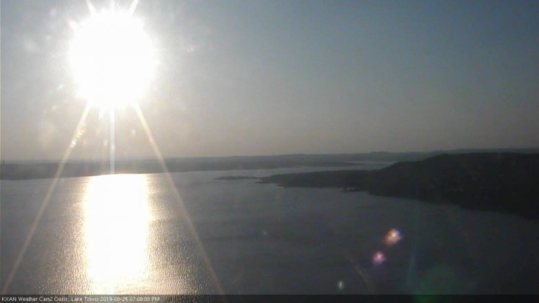 Lake Travis webcam, August 26, 2019 6:10 PM CT