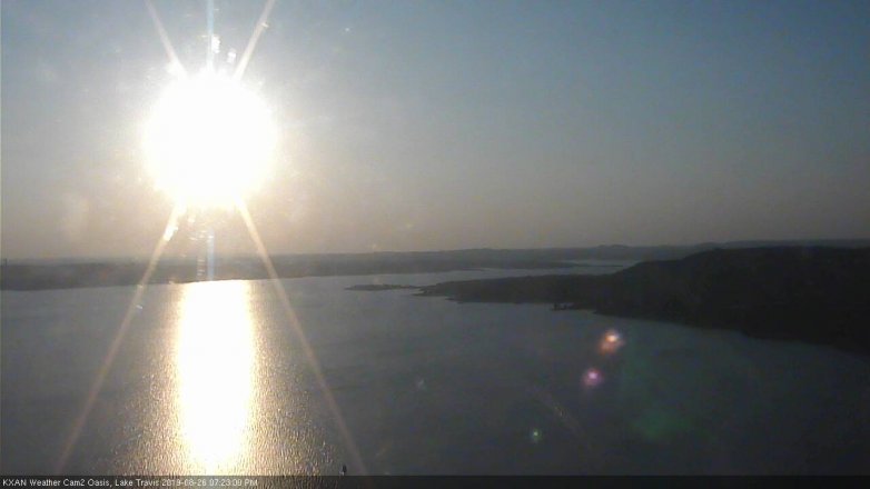 Lake Travis webcam, August 26, 2019 6:25 PM CT
