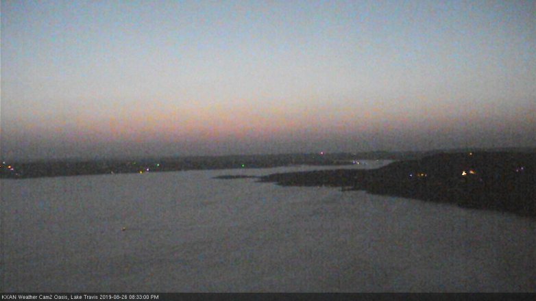 Lake Travis webcam, August 26, 2019 7:35 PM CT