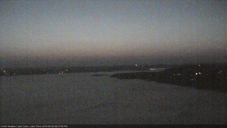 Lake Travis webcam, August 26, 2019 7:40 PM CT