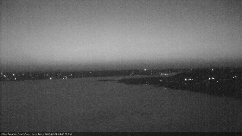 Lake Travis webcam, August 26, 2019 7:45 PM CT
