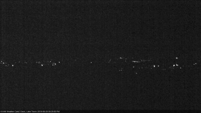 Lake Travis webcam, August 26, 2019 8:30 PM CT