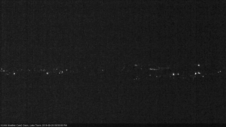 Lake Travis webcam, August 26, 2019 9:00 PM CT