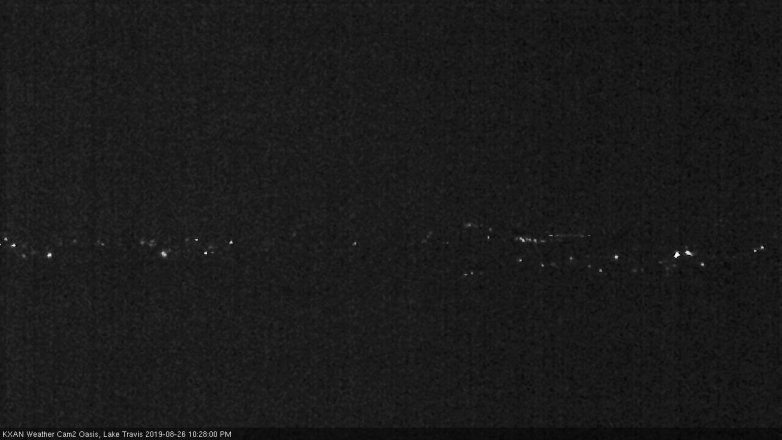 Lake Travis webcam, August 26, 2019 9:30 PM CT