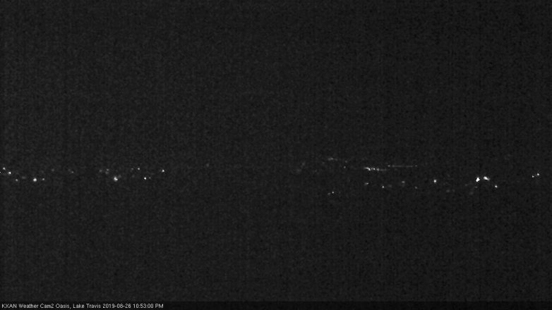 Lake Travis webcam, August 26, 2019 9:55 PM CT