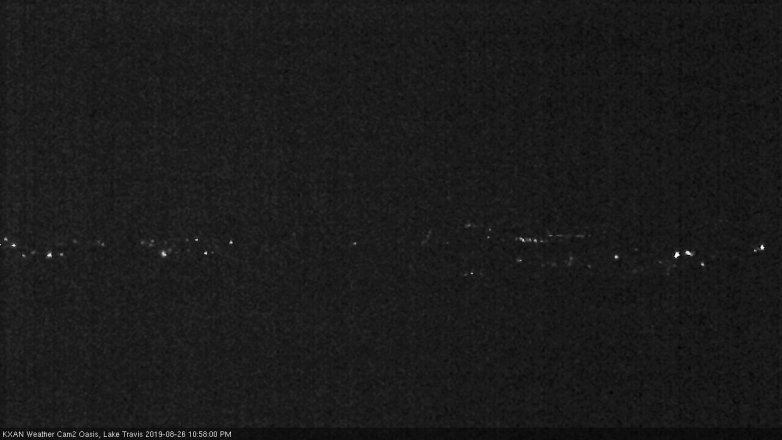 Lake Travis webcam, August 26, 2019 10:00 PM CT
