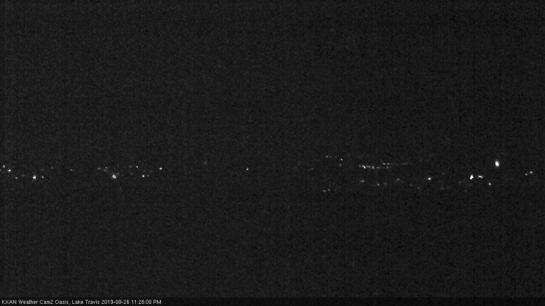 Lake Travis webcam, August 26, 2019 10:30 PM CT