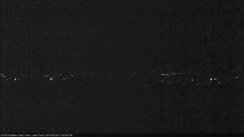 Lake Travis webcam, August 26, 2019 10:45 PM CT