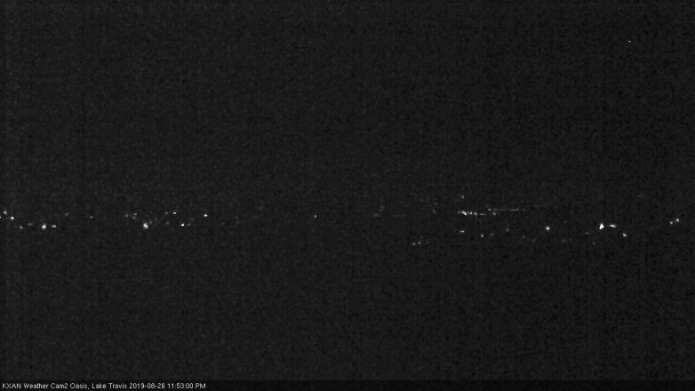 Lake Travis webcam, August 26, 2019 10:55 PM CT