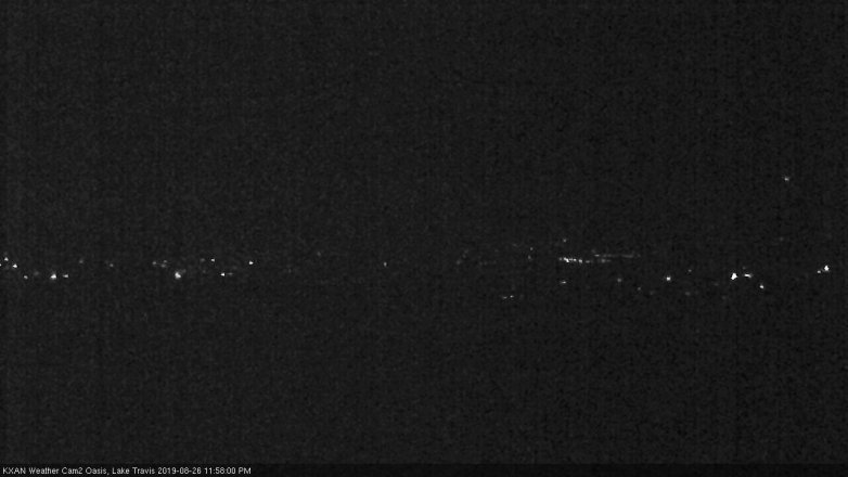 Lake Travis webcam, August 26, 2019 11:00 PM CT