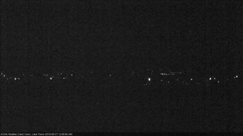 Lake Travis webcam, August 26, 2019 11:10 PM CT