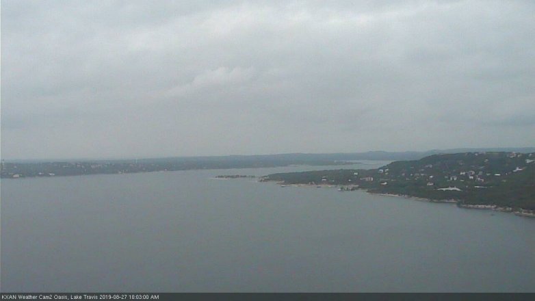 Lake Travis webcam, August 27, 2019 9:05 AM CT