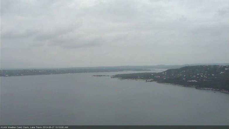 Lake Travis webcam, August 27, 2019 9:20 AM CT