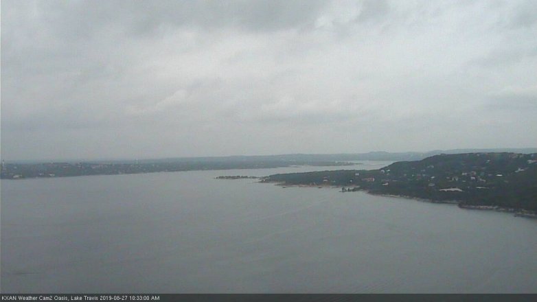 Lake Travis webcam, August 27, 2019 9:35 AM CT