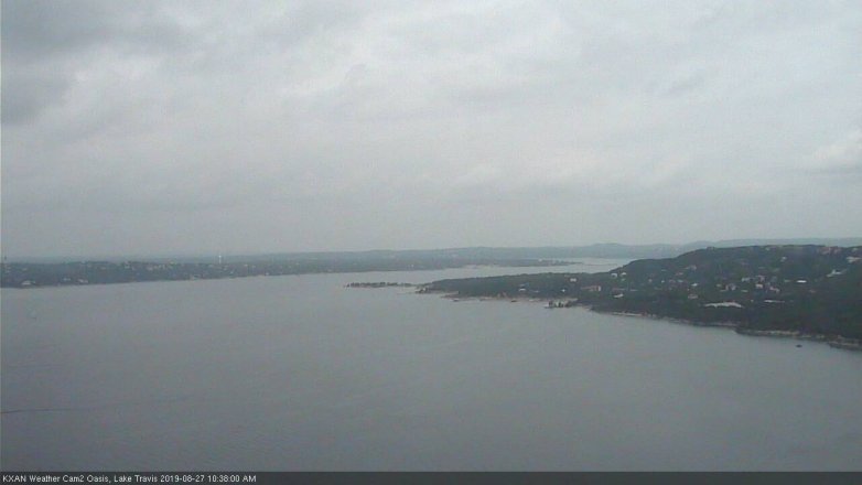 Lake Travis webcam, August 27, 2019 9:40 AM CT